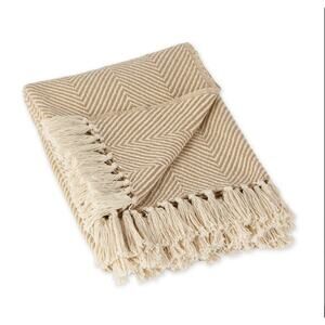 DII X-Cheveron Decorative Throw Blanket Quilt - Stone Urban 50 x 60